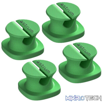 CO060 Mini Cable Organizer Clips  4 Piece Set for Cable Management- Green